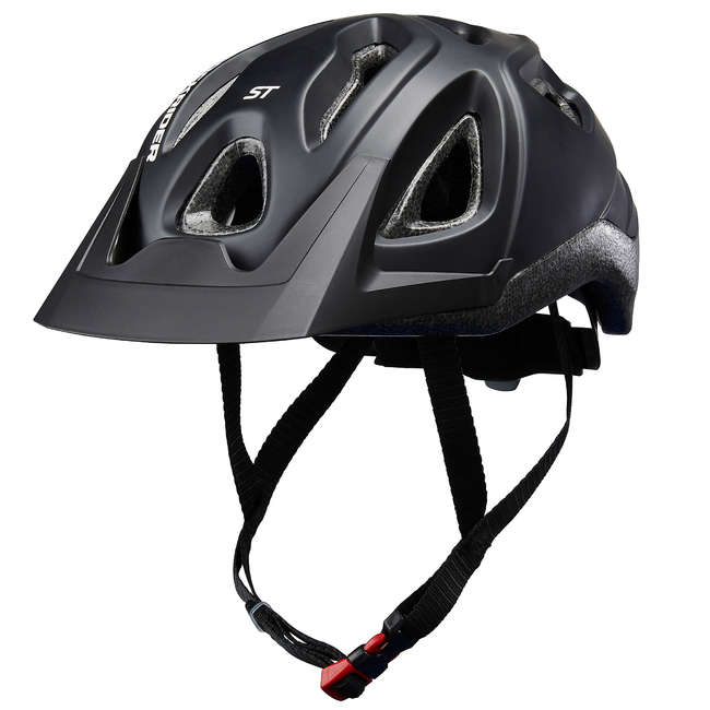 ROCKRIDER Mountain Bike Helmet ST 100 - Black | Decathlon