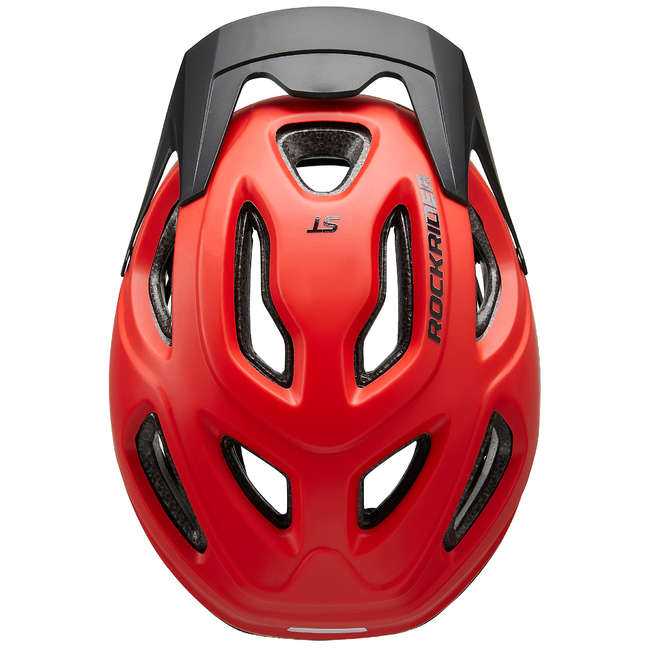 ROCKRIDER Mountain Biking Helmet ST 100 Red Decathlon
