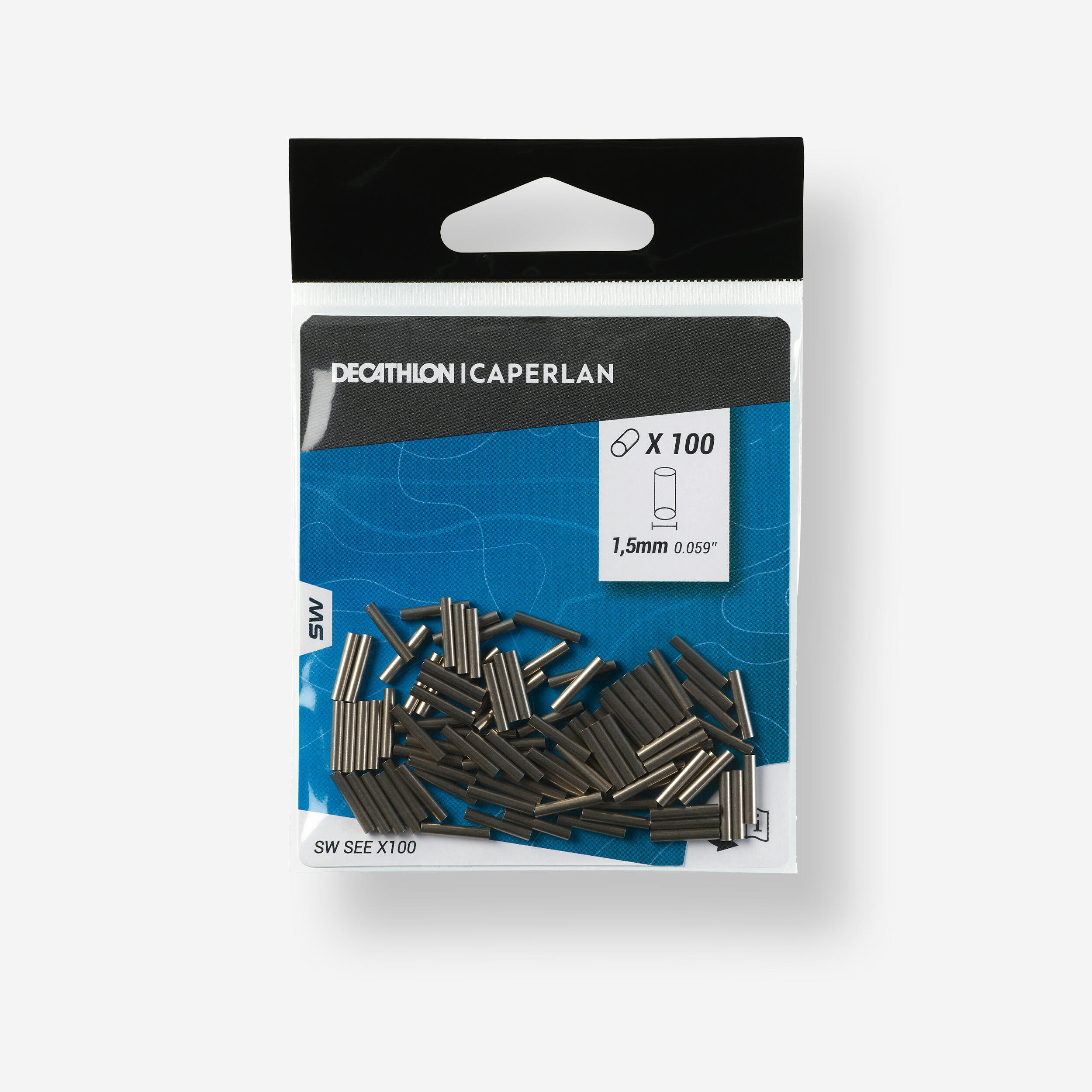 CAPERLAN Deniz Balıkçılığı Boru Stoper Klipsleri - 100 Adet - 1.5 Mm - SW SEE