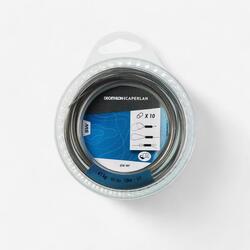 FIL D'ACIER TRESSÉ GAINÉ 10M 41KG PÊCHE EN MER