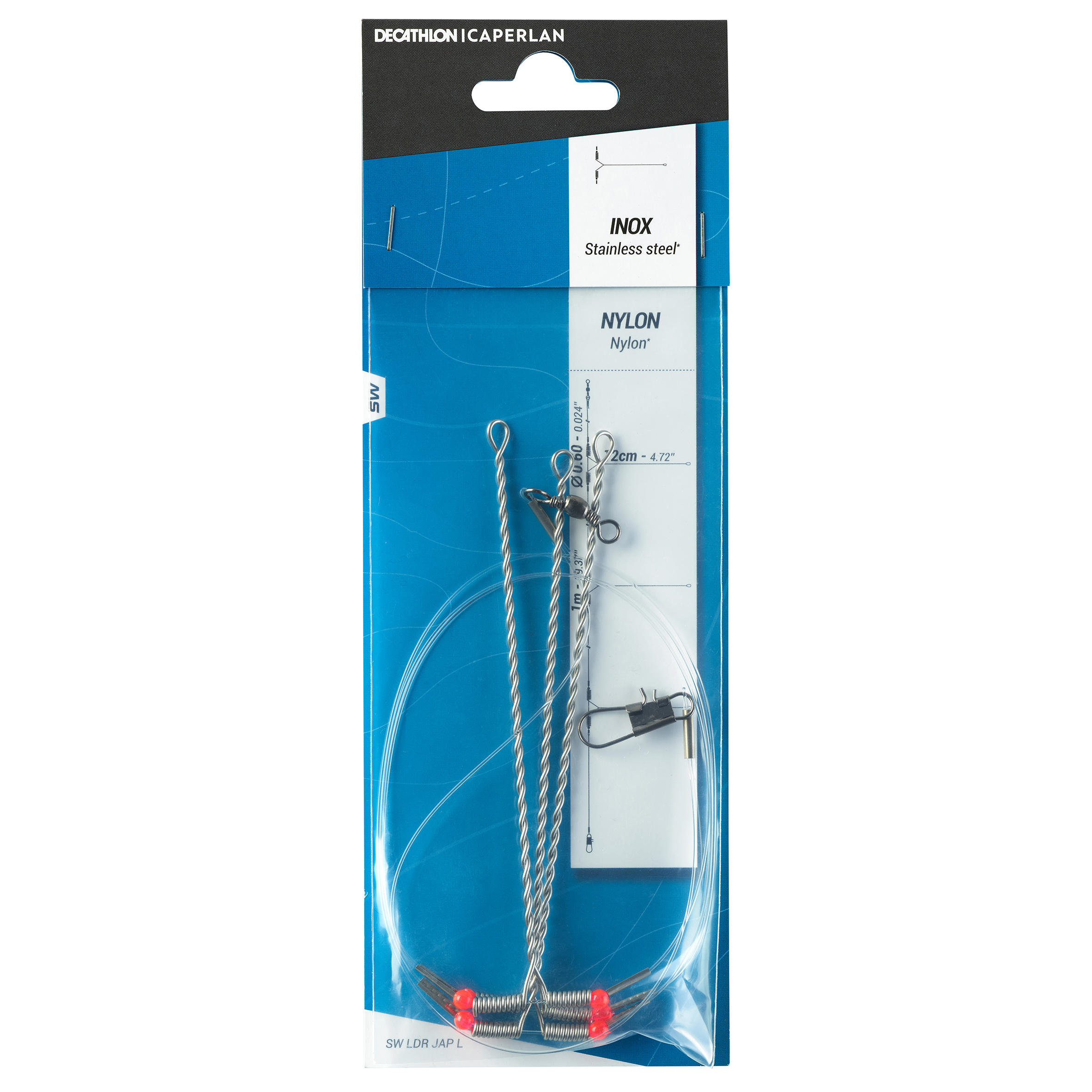Fishing Stainless Steel Double Snap Clips x10 - Decathlon