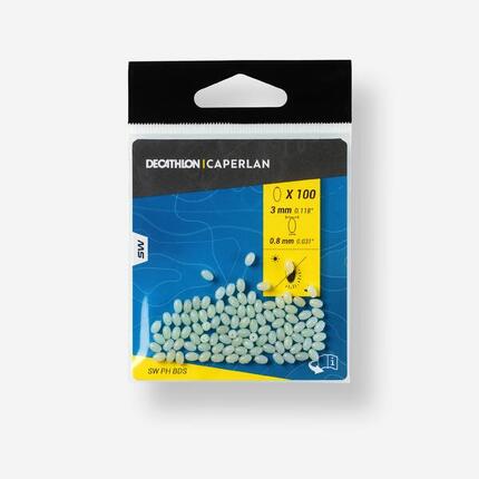 Perle dure phosphorescente 5mm pêche en surfcasting