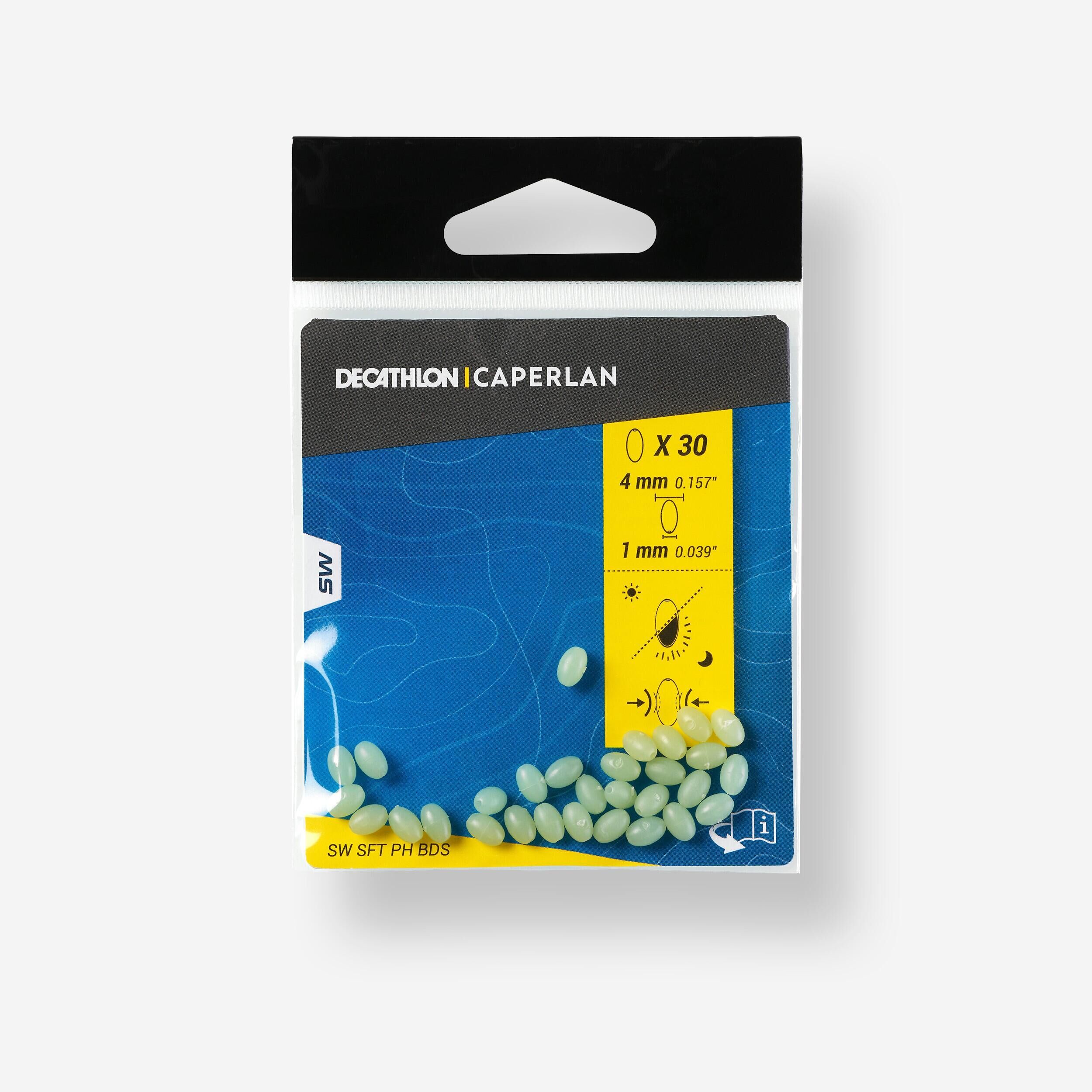 CAPERLAN Fishing Surfcasting Phosphorescent Soft Bead 4 mm