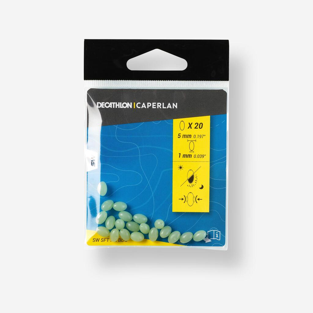 Fosforescentne meke perle za ribolov s obale 5 mm