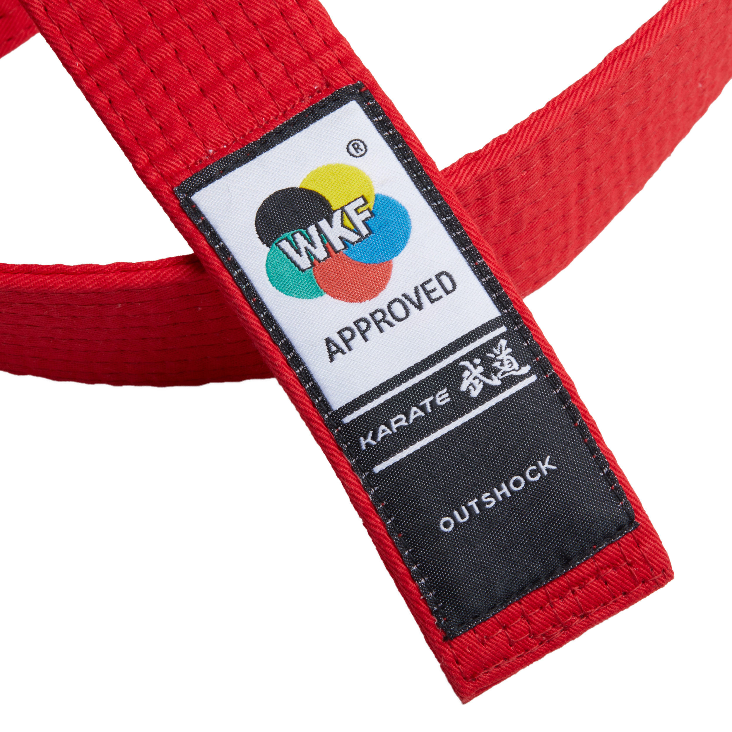 WKF Karate Belt 3.1m - Red 5/7