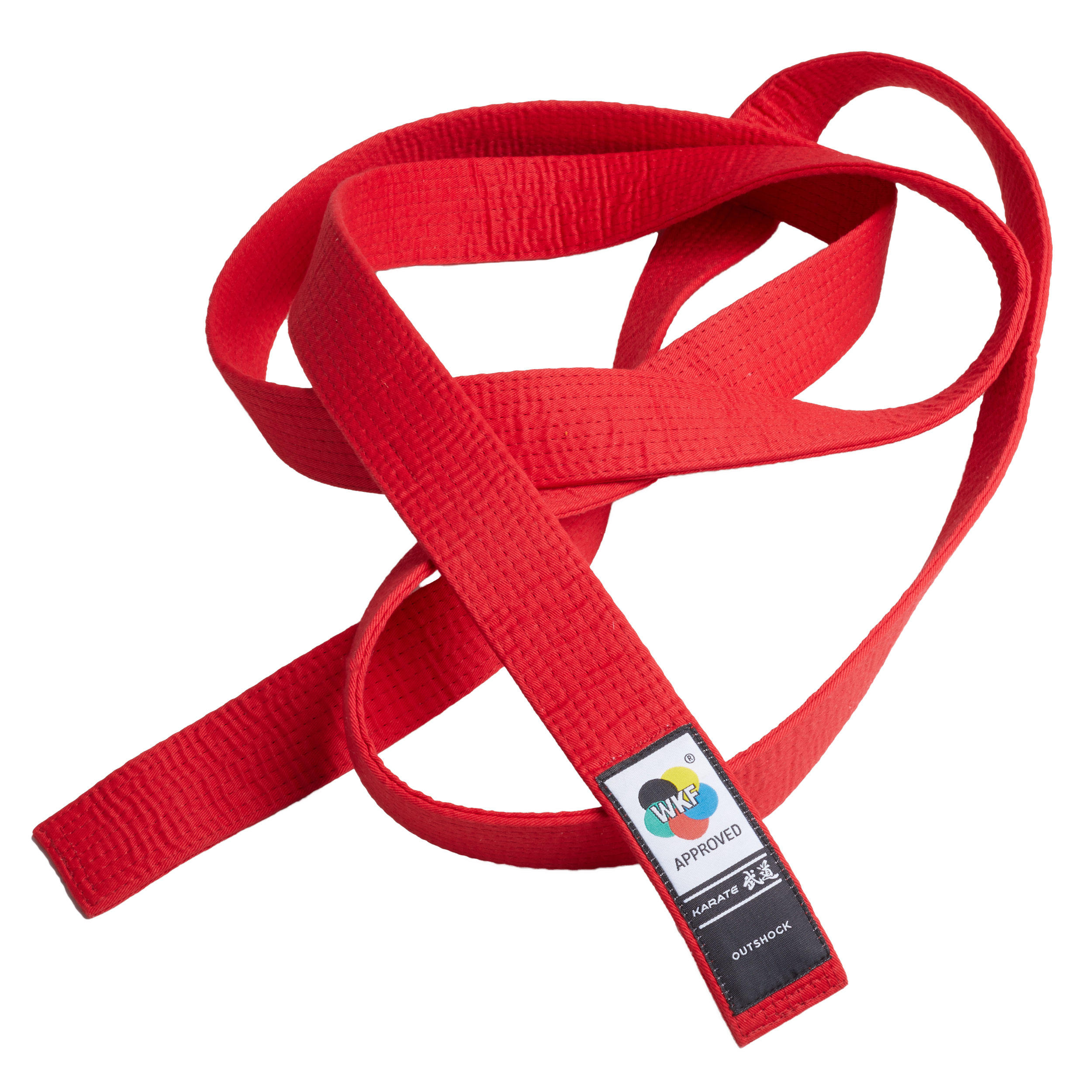 WKF Karate Belt 3.1m - Red 4/7