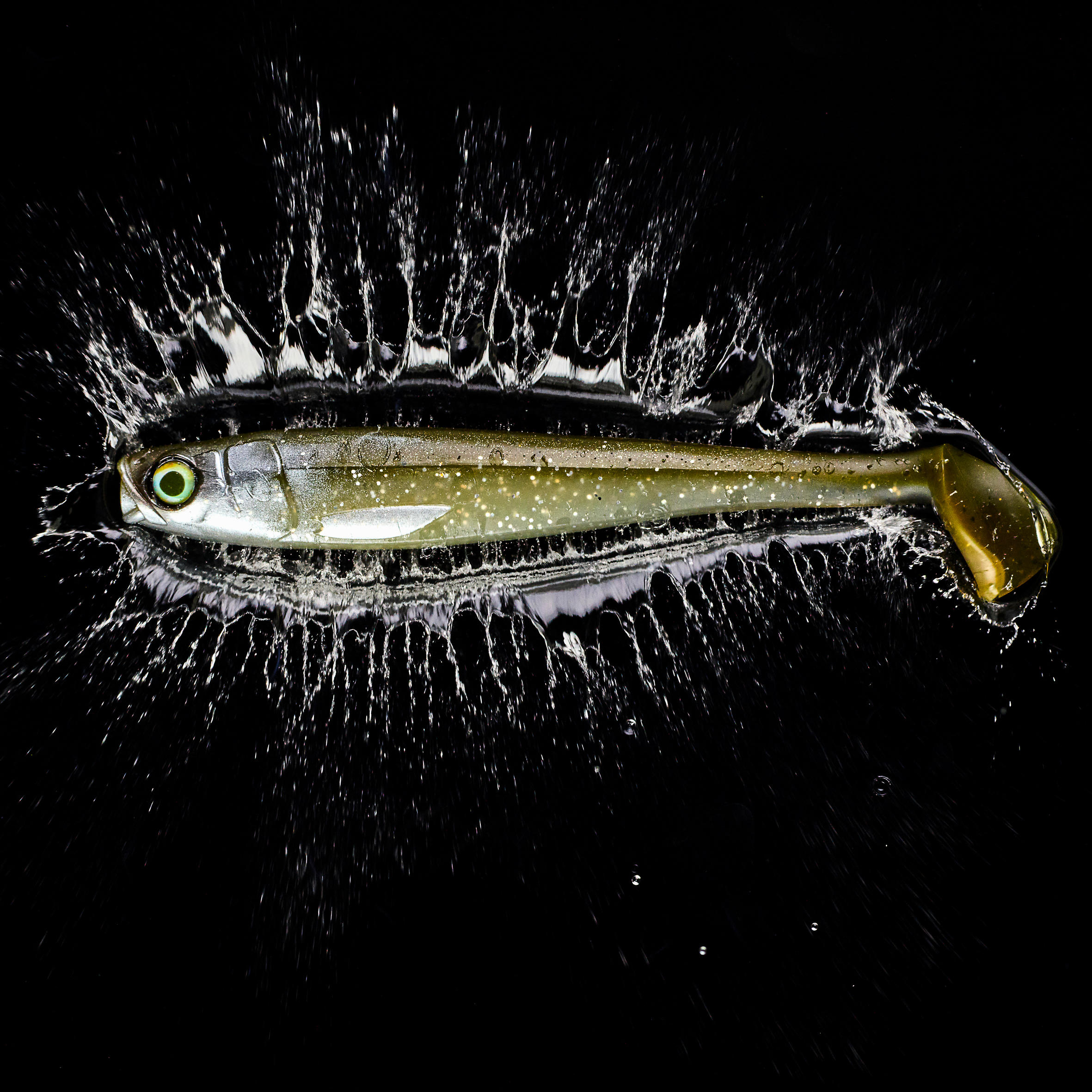 CAPERLAN Mäkká umelá nástraha na lov šťúk shad Rogen 120 smelt 2 ks bez · záber 3