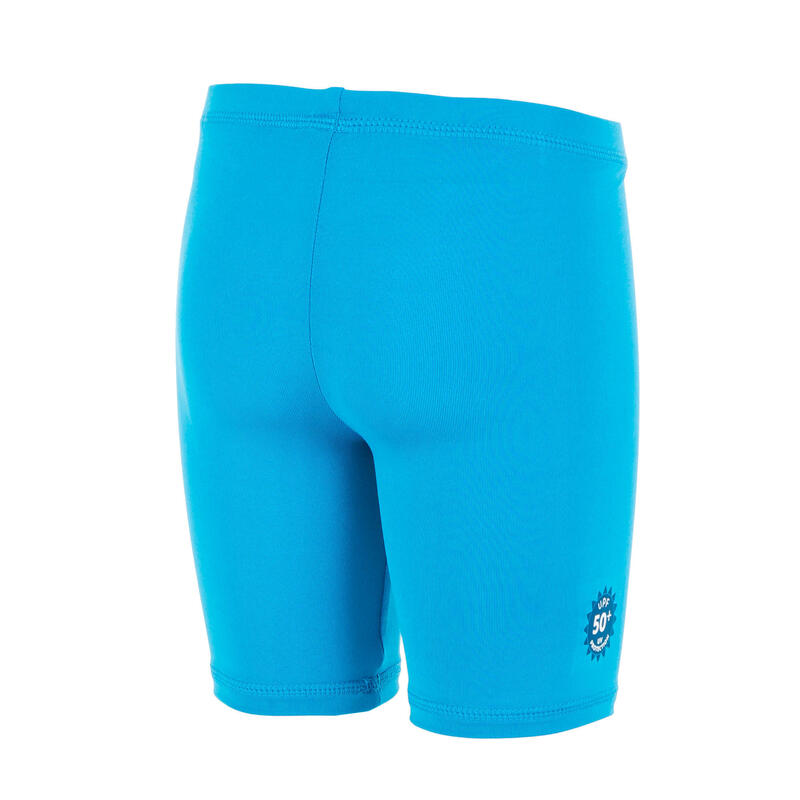 Bas de maillot court anti UV bébé / enfant bleu