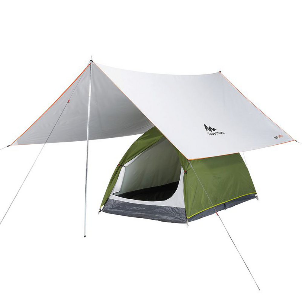 Kaputtes Camping-Tarp Arpenaz von Quechua reparieren 