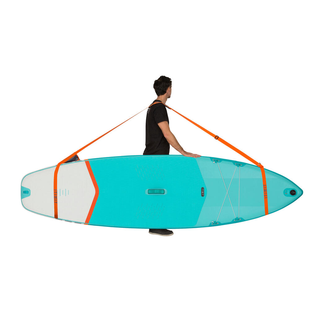 Inflatable or rigid stand-up paddle carry strap