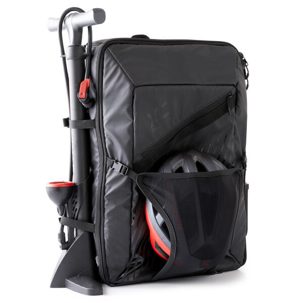 ROCKRIDER Mochila de Viaje ciclismo 38 L Rockrider Xc Race negro