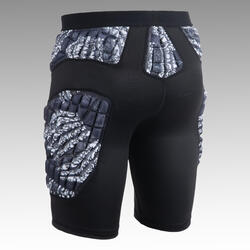 Short de protección Balonmano Adulto Atorka HSH500P negro blanco