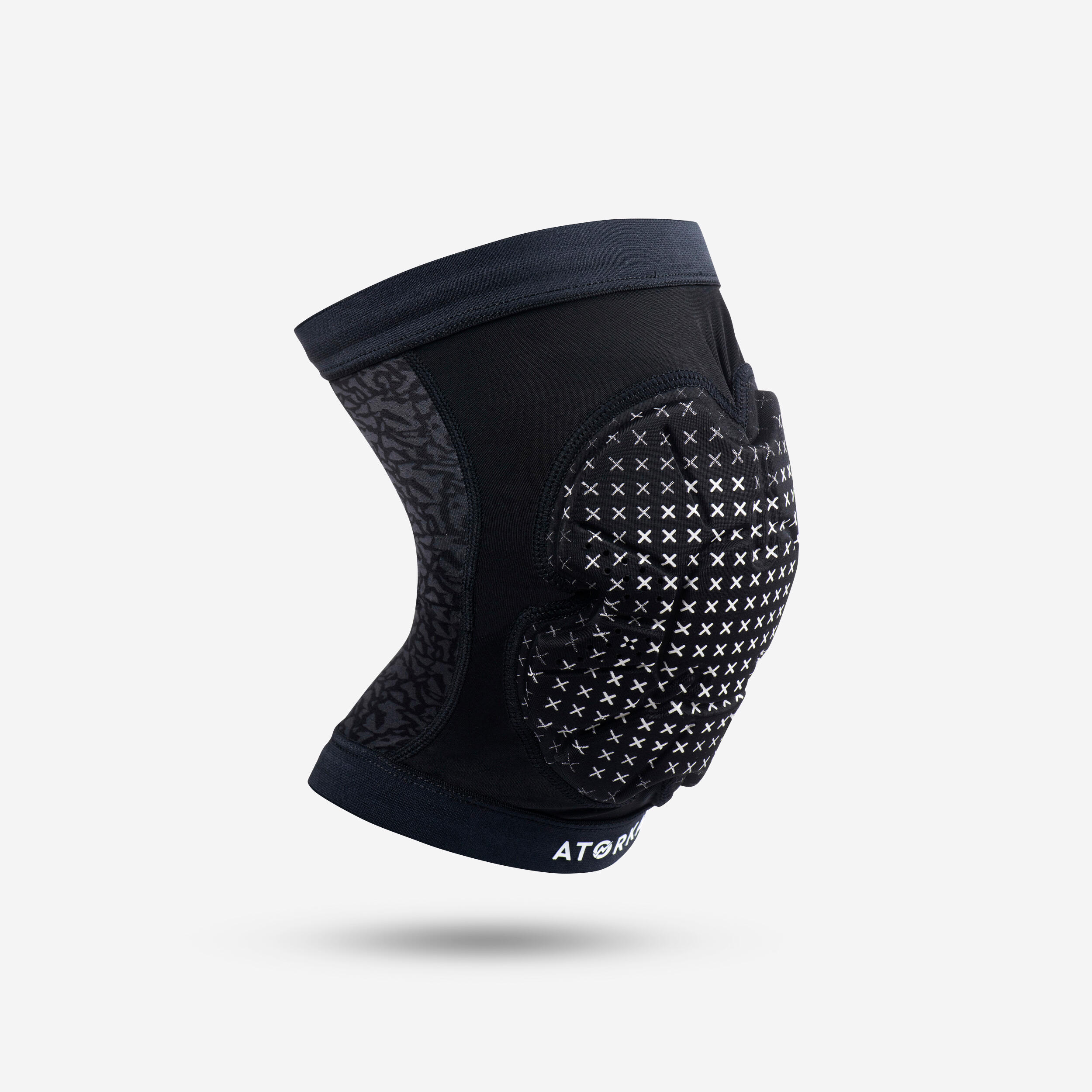 Atorka - Genouillère De Handball Avec Renforts - Hkp500 Noir Blanc - Genouillère - Handball - Blanc-gris-noir - 3 - Decathlon