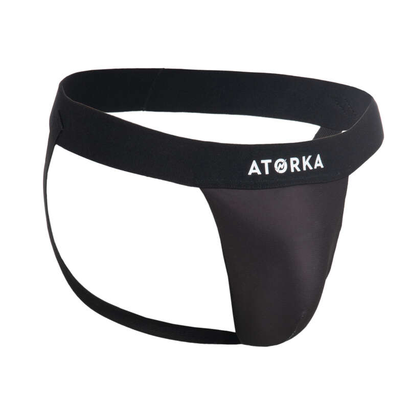 ATORKA H500 Handball Goalkeeper Groin Guard Black