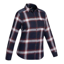LONG-SLEEVED SHIRT TRAVEL 100 - NAVY