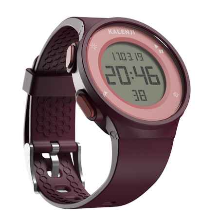 W500 MEN'S RUNNING STOPWATCH - BURGUNDY