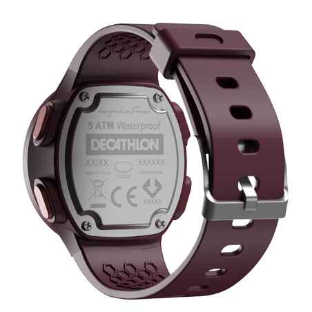 W500 MEN'S RUNNING STOPWATCH - BURGUNDY