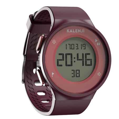 W500 MEN'S RUNNING STOPWATCH - BURGUNDY