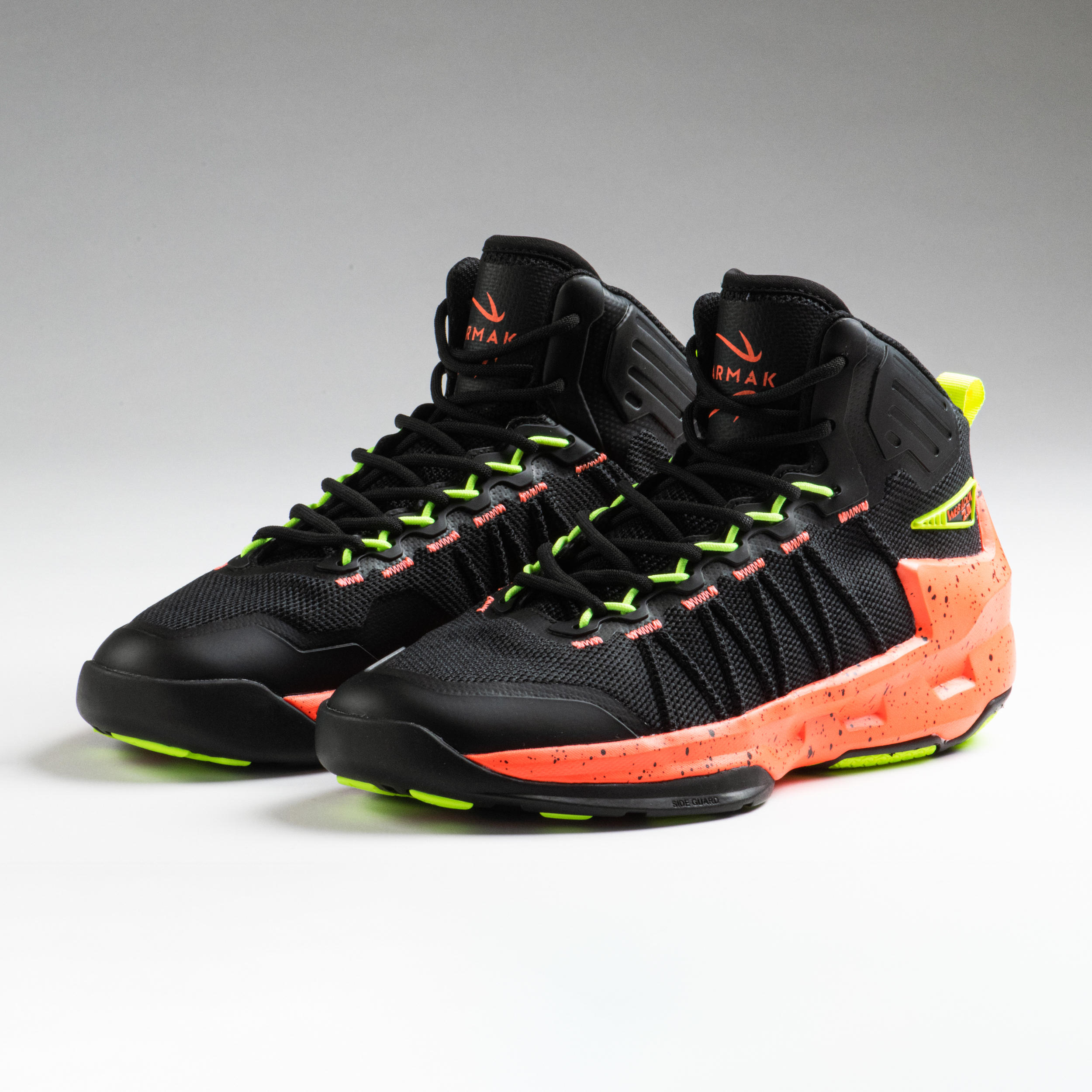 Men's Basketball Shoes Shield 500 - Black/Orange 6/10