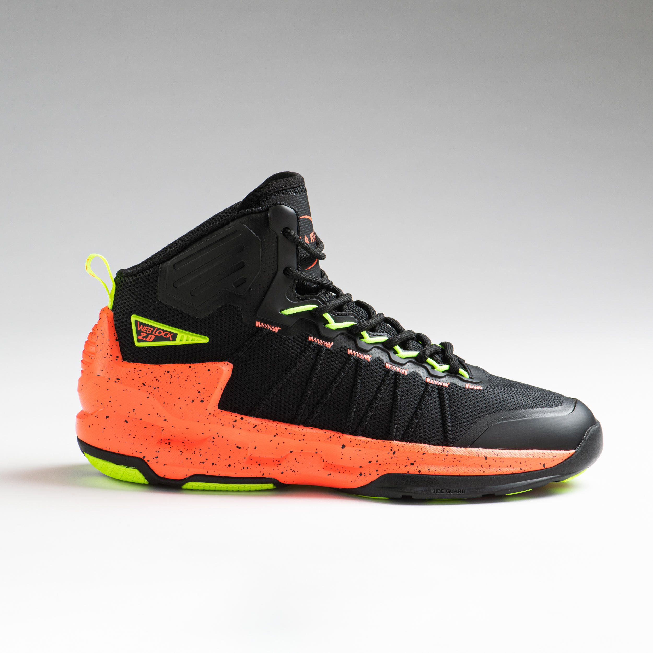 Men's Basketball Shoes Shield 500 - Black/Orange 2/10