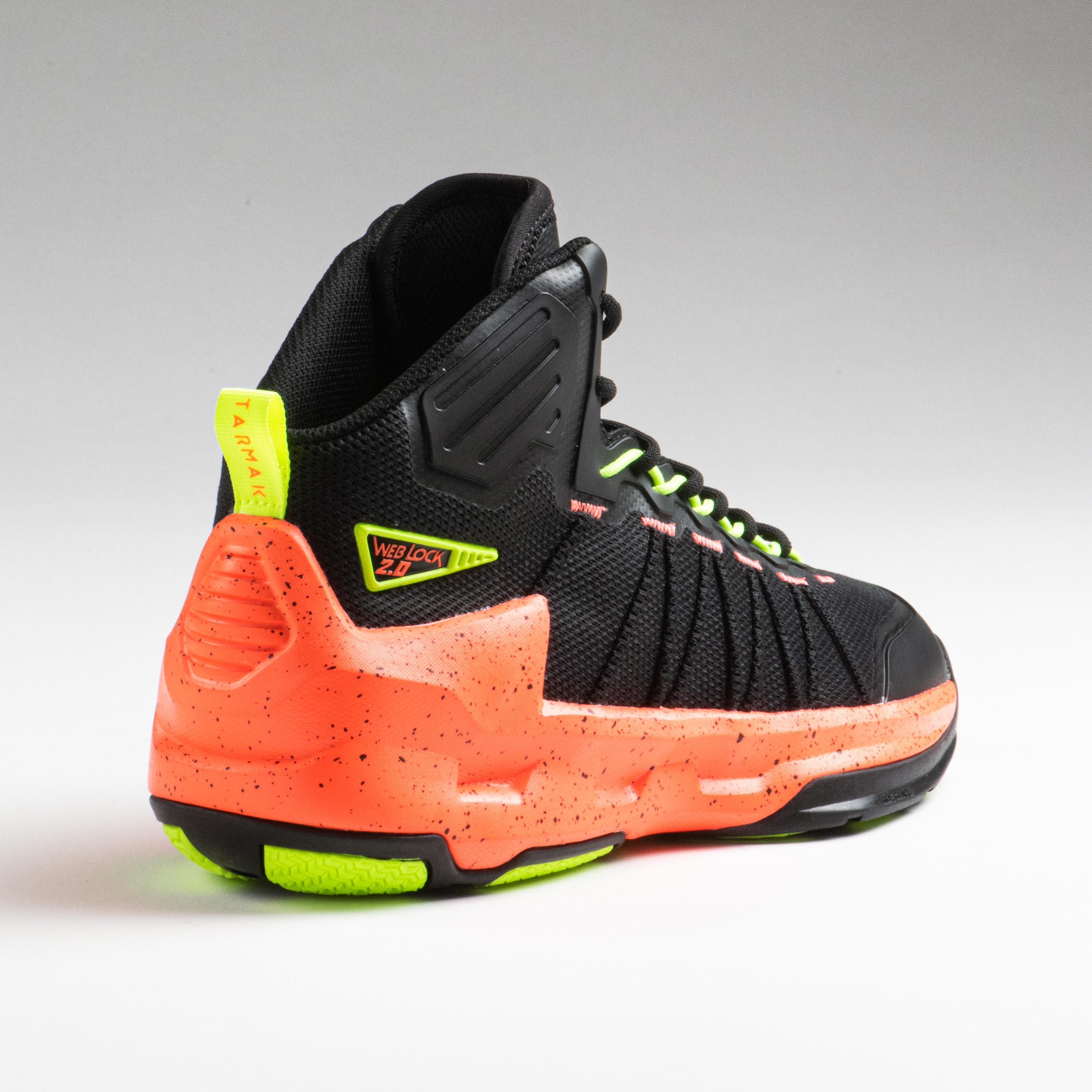 Men's Basketball Shoes Shield 500 - Black/Orange 4/10