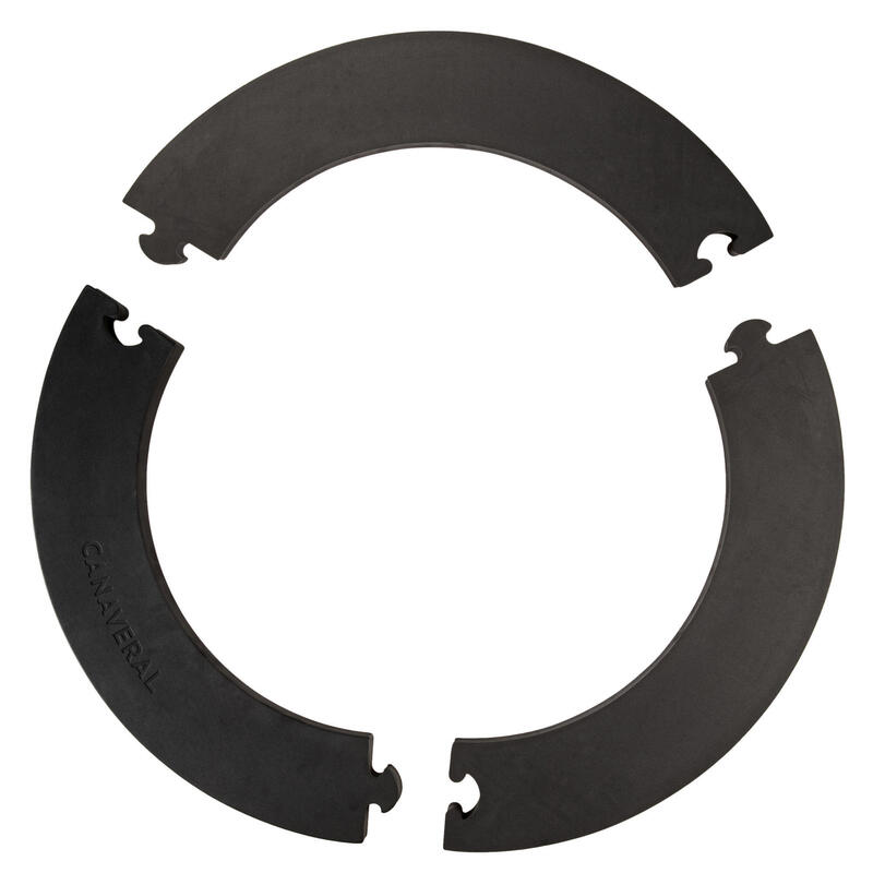 Ochranný kruh na zeď černý 