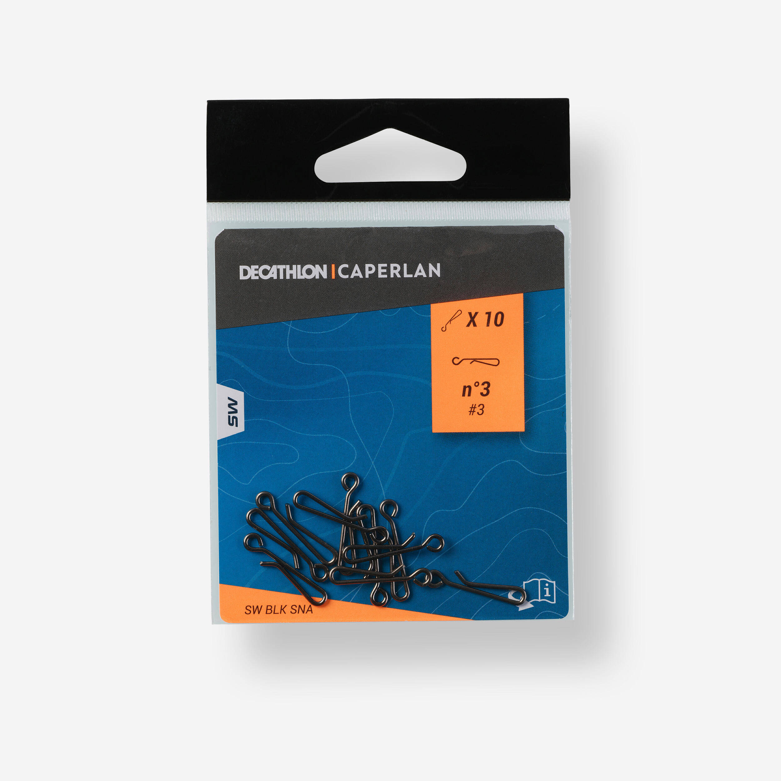 Fishing Snap Surfcasting Quick N°3 - Black (10 pack) -  1