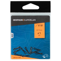 Agrafe rapide pêche en surfcasting noire N°1