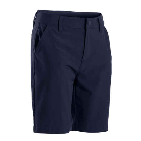 KIDS' GOLF SHORTS - MW500 NAVY BLUE