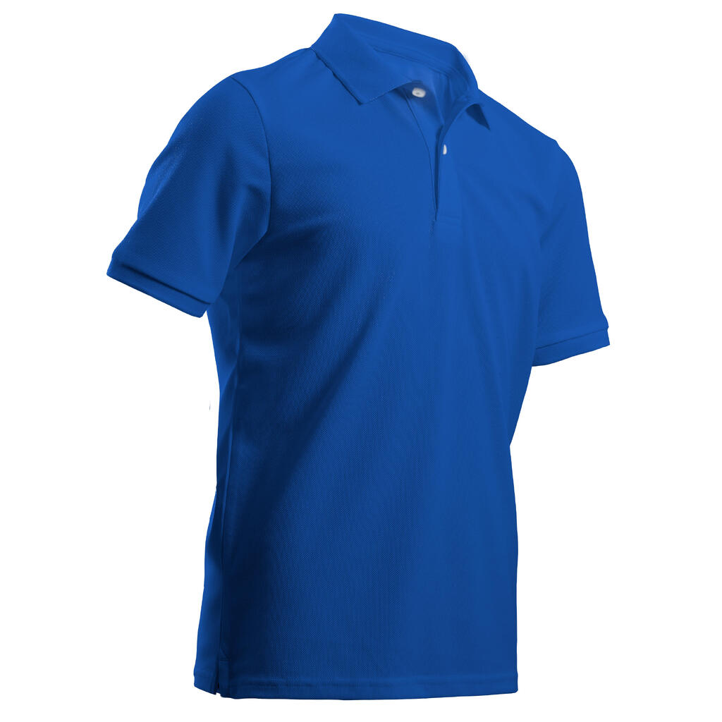Kids golf short-sleeved polo shirt MW500 pink