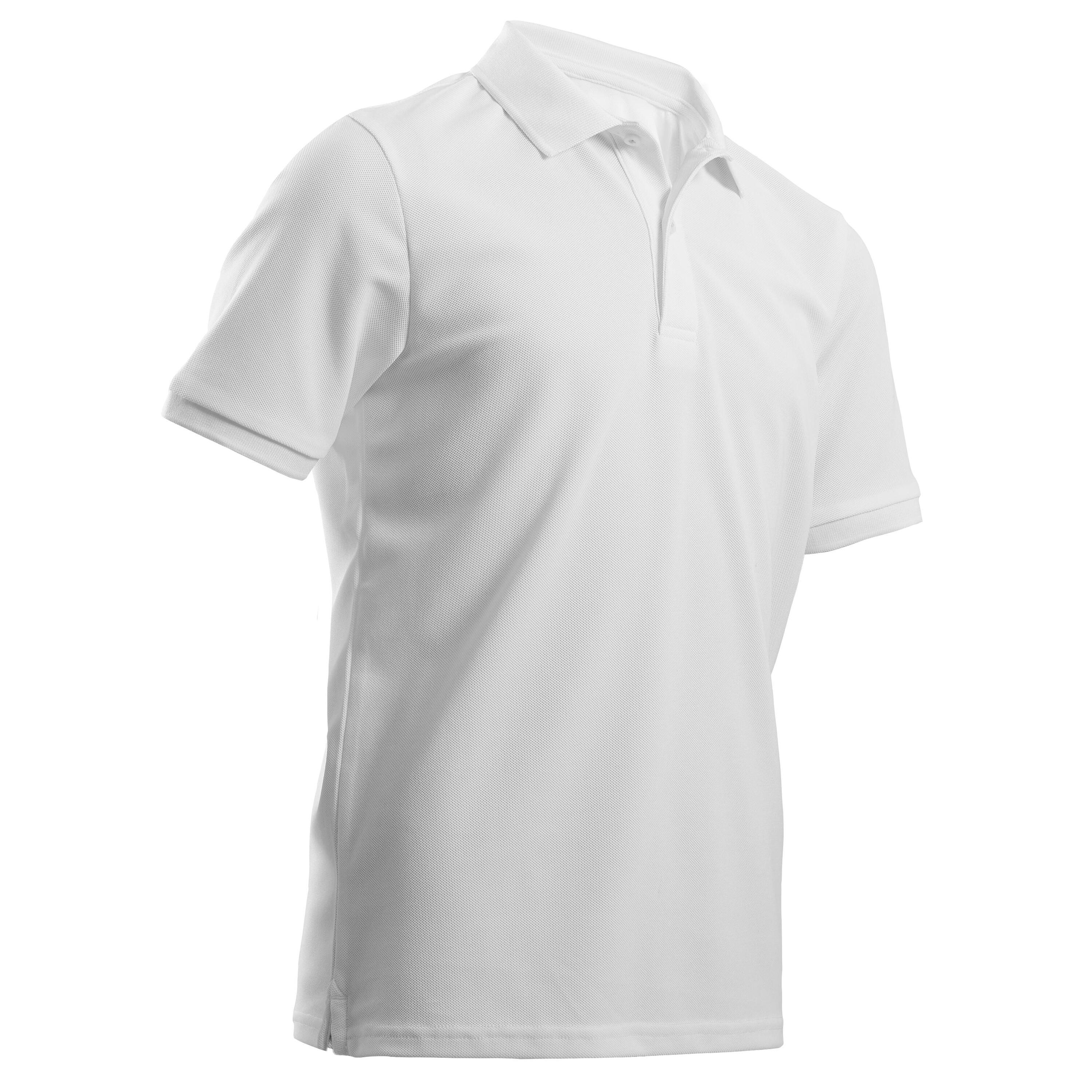 Kids golf short-sleeved polo shirt MW500 white 6/6