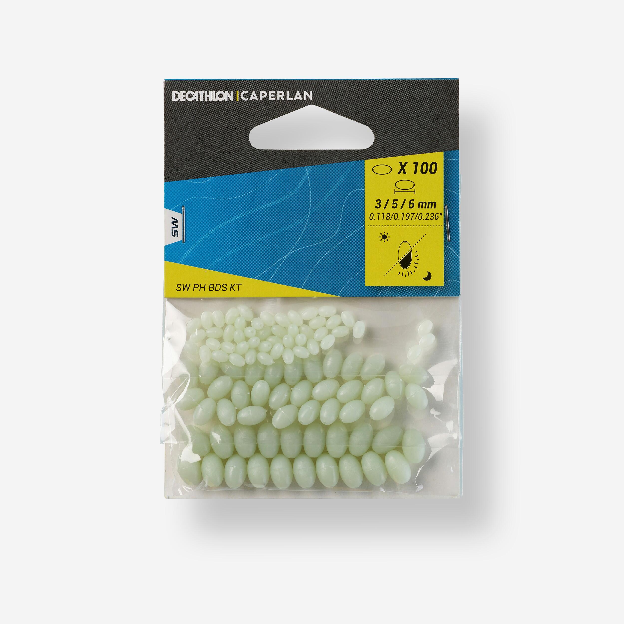 Caperlan - Kit 100 Perles Dures Phosphorescentes Pêche En Surfcasting - Perle - Peche - - Taille Unique - Decathlon