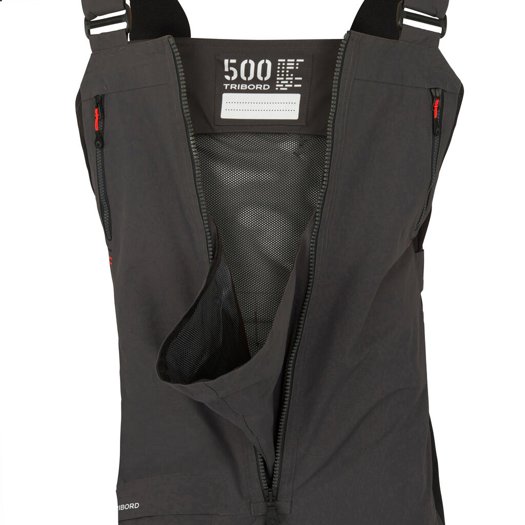 Segellatzhose Herren wasserdicht - Race 500 grau