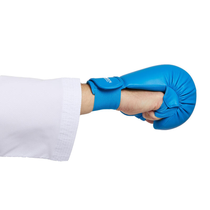 Karate-Handschuhe 900 blau