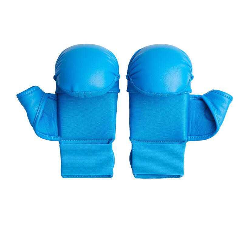 Mezzi guanti karate 900 blu