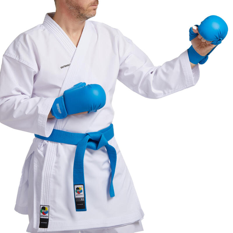 Karatehandschoenen 900 blauw