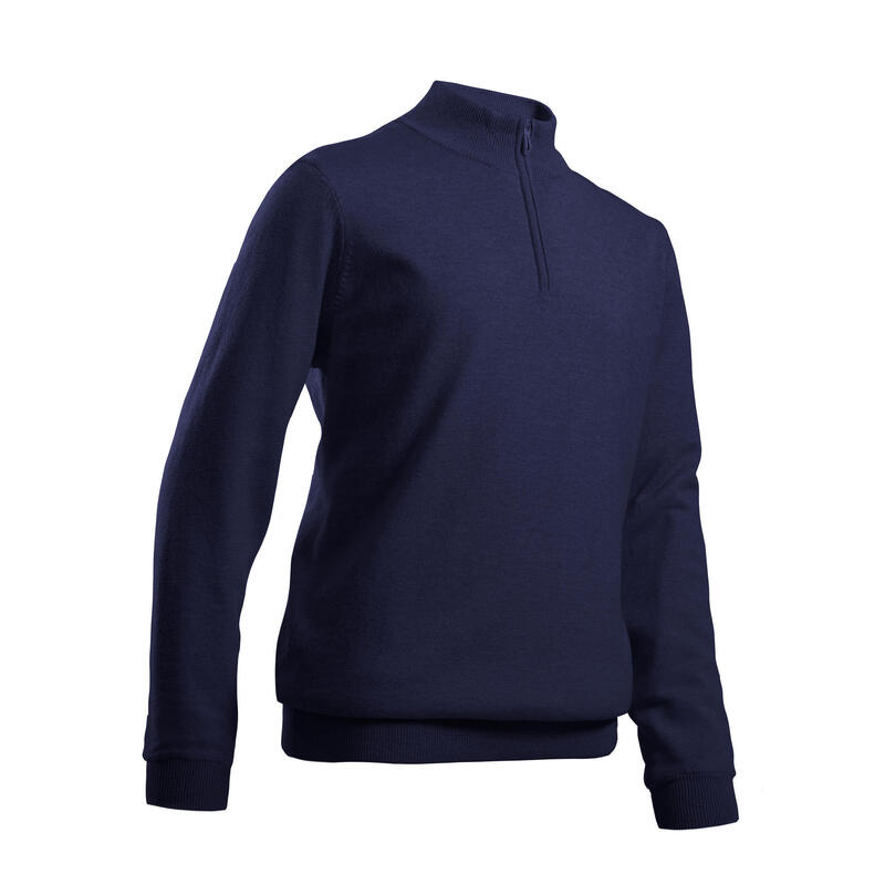 Maglione antivento golf junior 500 blu