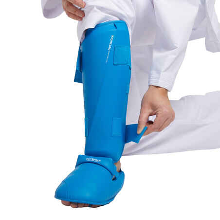 Karate Shin/Foot Guard 900 - Blue