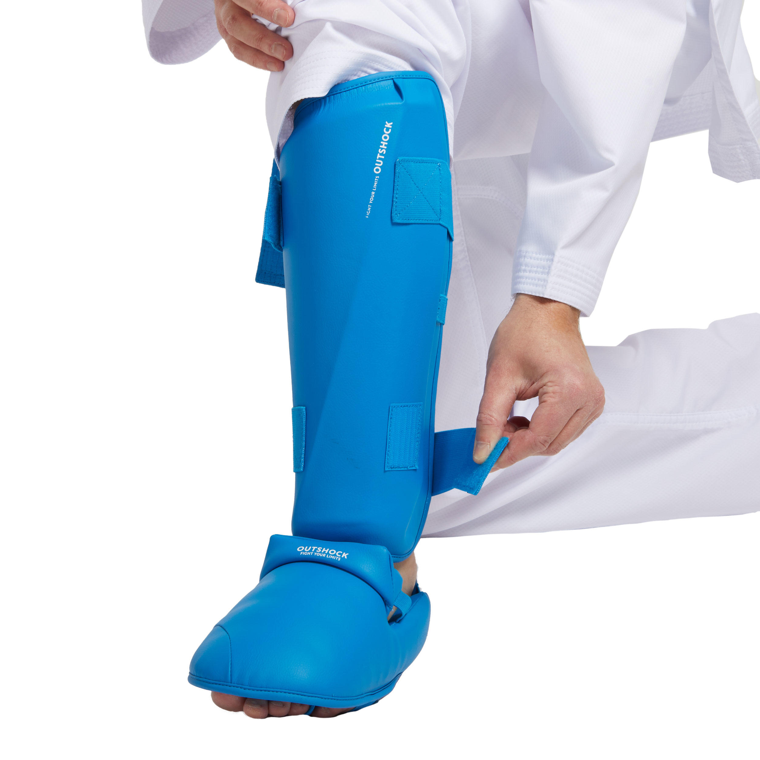 Karate Shin/Foot Guard 900 - Blue 12/12