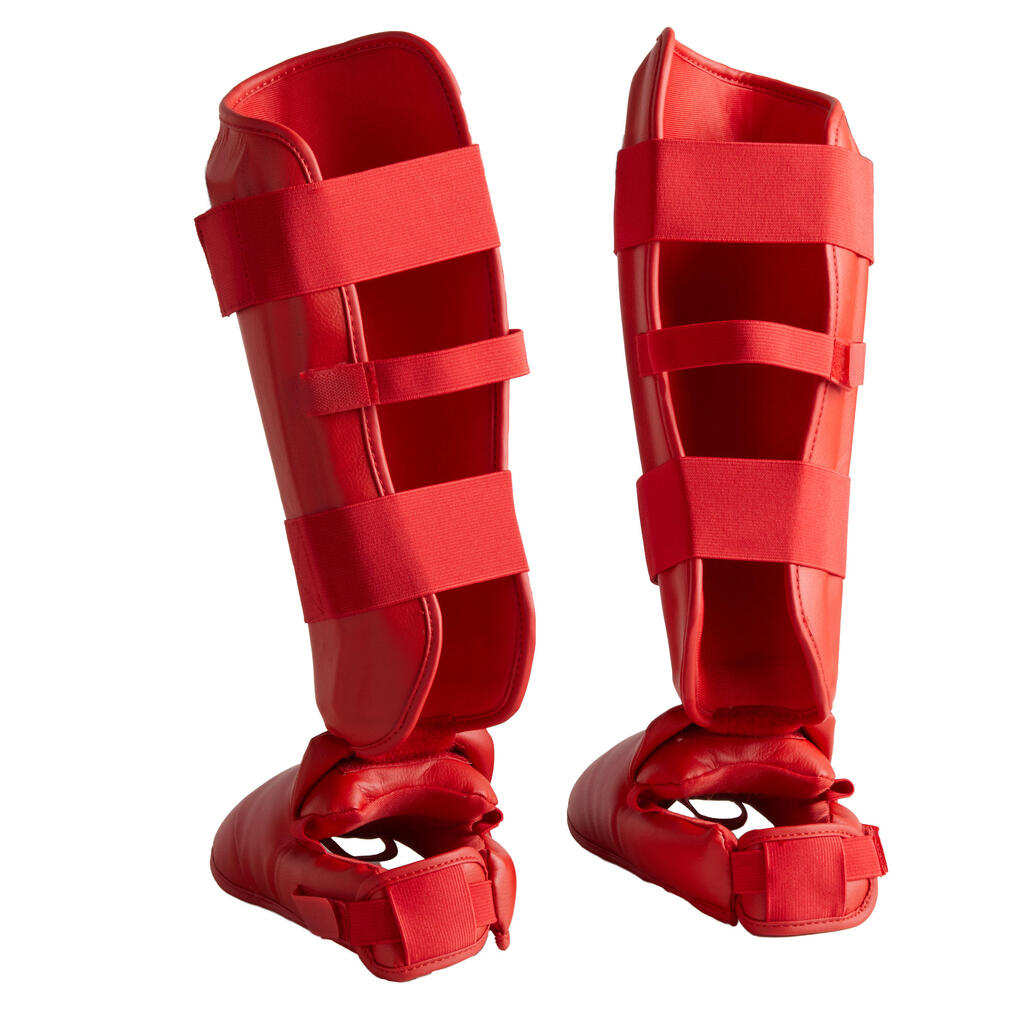 Karate Shin/Foot Guard 900 - Red