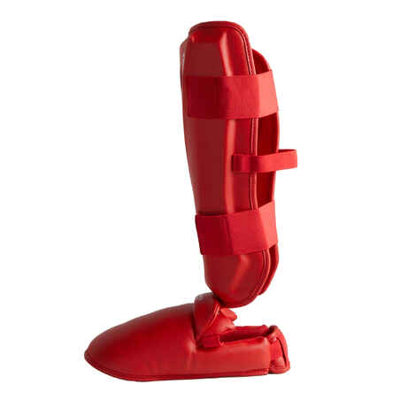 Karate Shin/Foot Guard 900 - Red