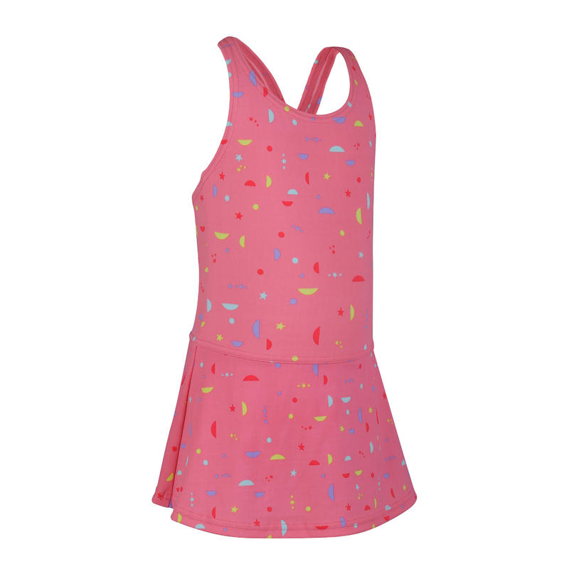 Girls' One-Piece Swimsuit Leony Skirt - All Nama Coral