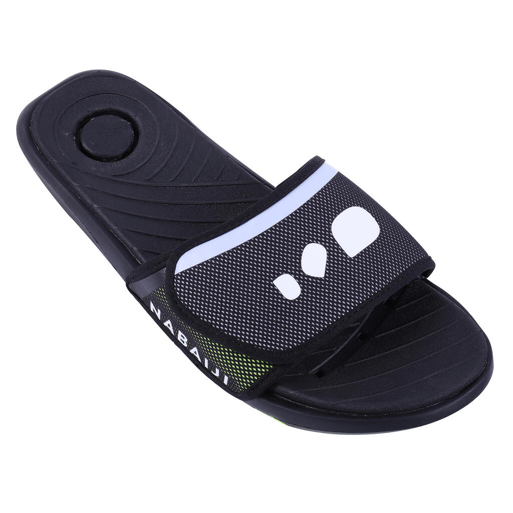 Men's Pool Sandals SLAP 900 SOFT Black Yellow