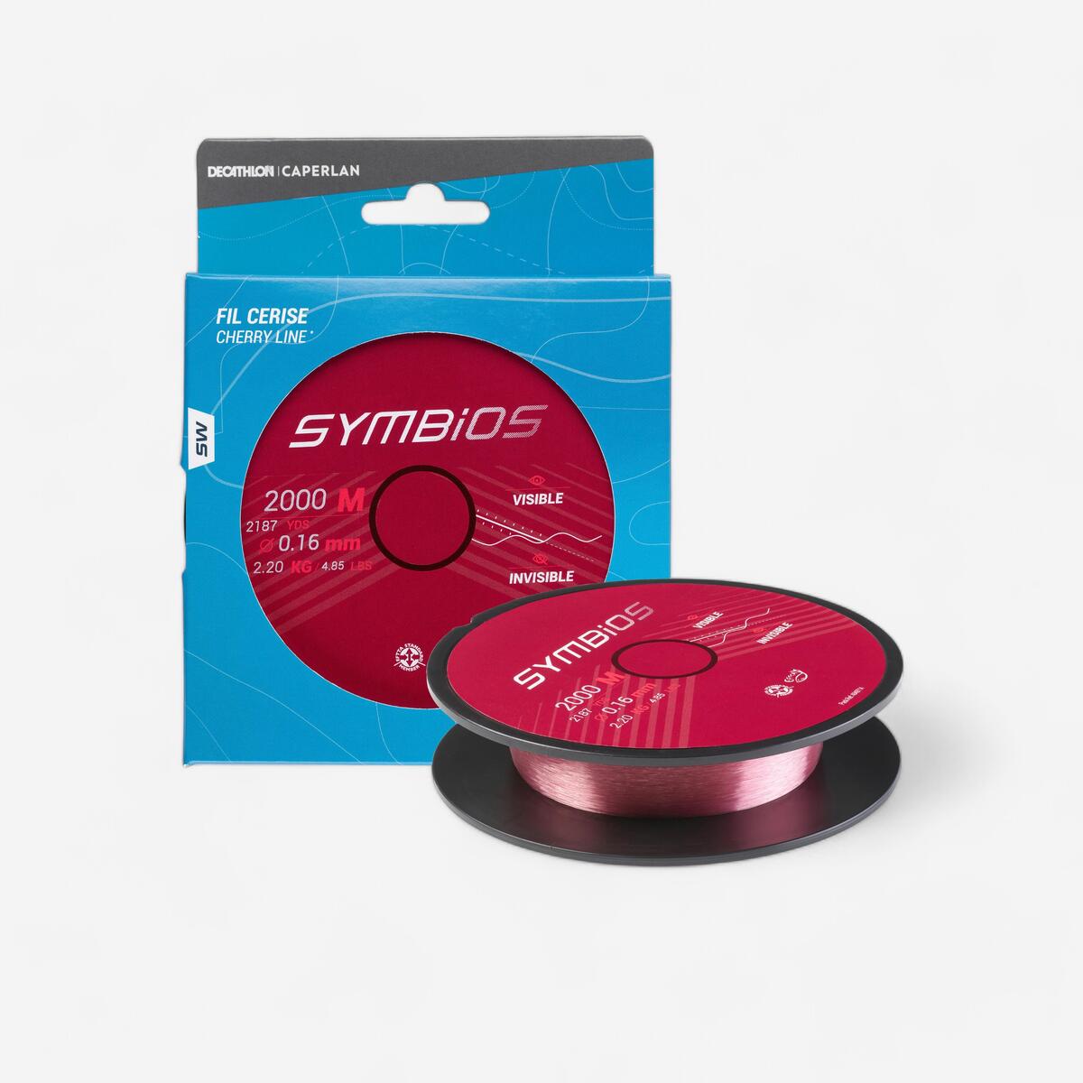 Fil pêche en surfcasting Cerise 16/100 2000m SYMBIOS