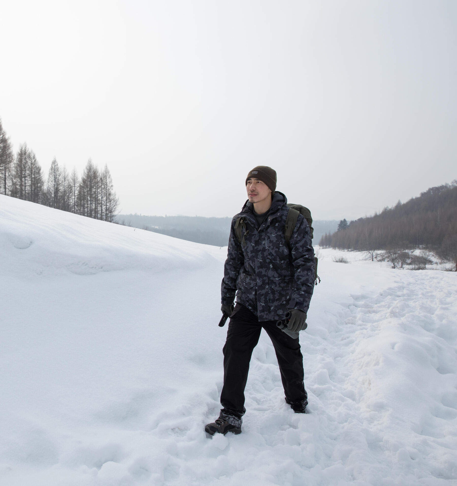 homme nature neige