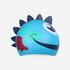 Adult Swimming Cap Silicone 56-60 Cm Dragon Blue