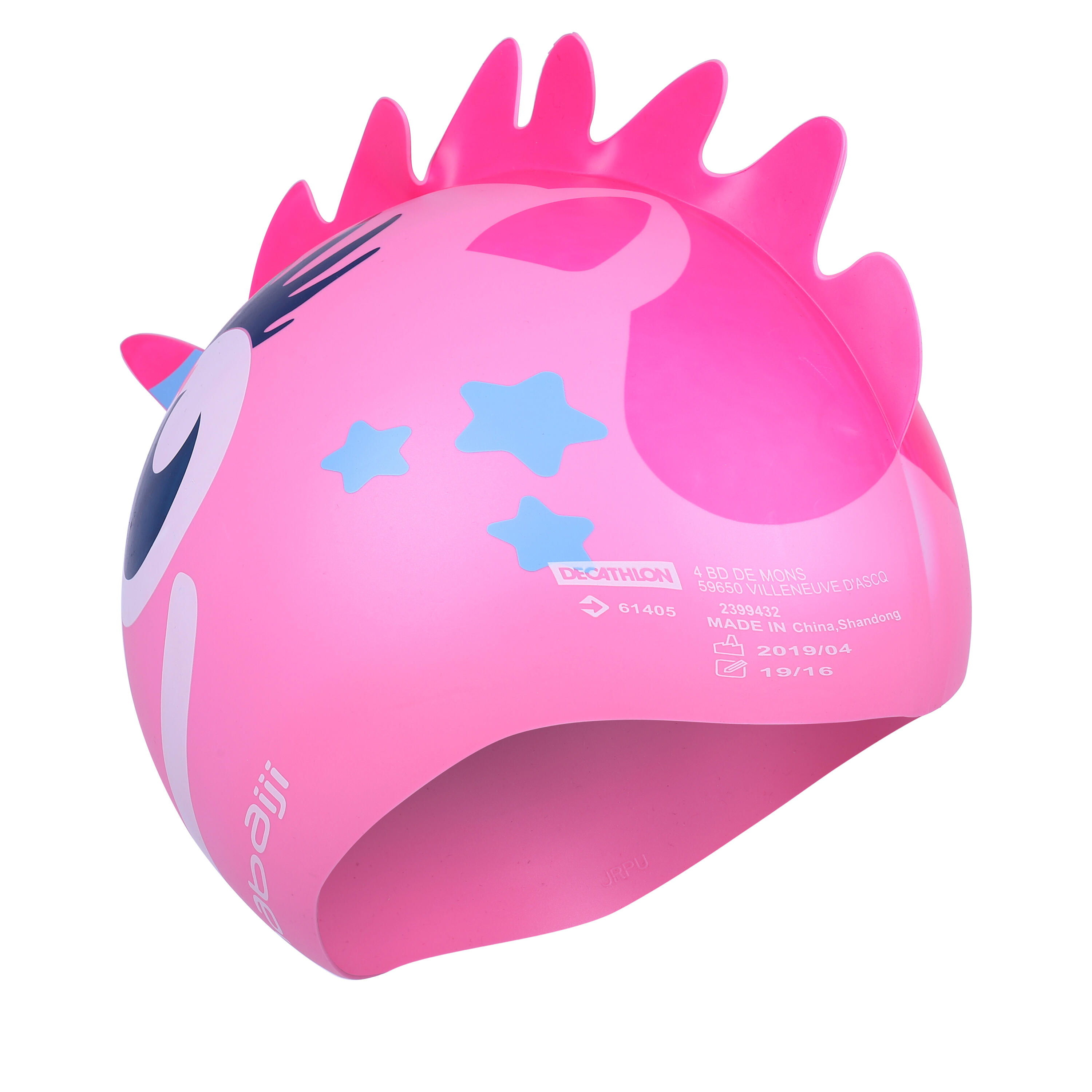 SILICONE FORM SWIM CAP - UNICORN PINK 