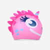 SILICONE FORM SWIM CAP - UNICORN PINK