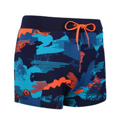 MEN'S SWIMMING BOXER SHORTS 100 - PEP CAMO RED
