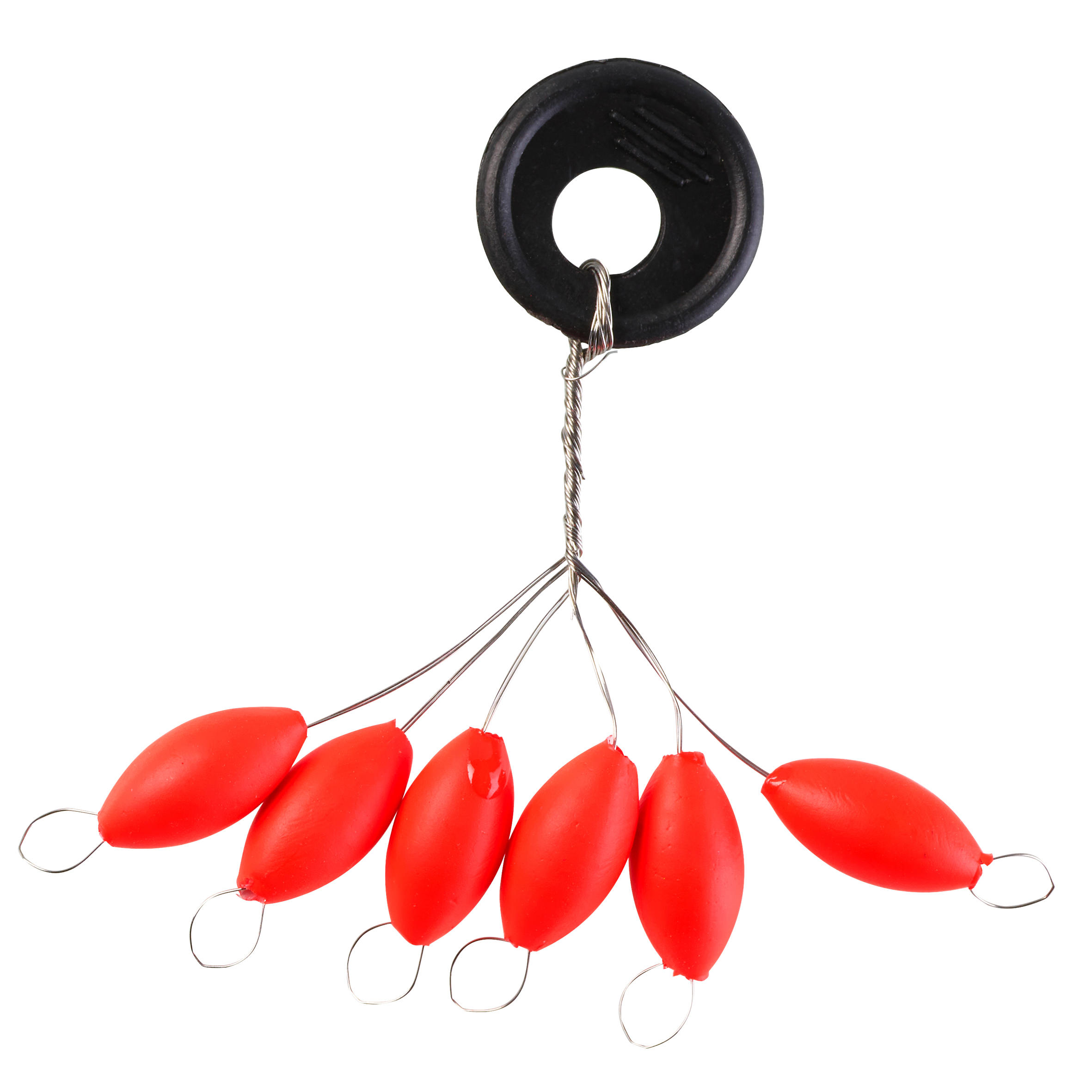 PATIKIL 8x5mm Luminoso Pesca Perline, 200 Pezzi Morbido